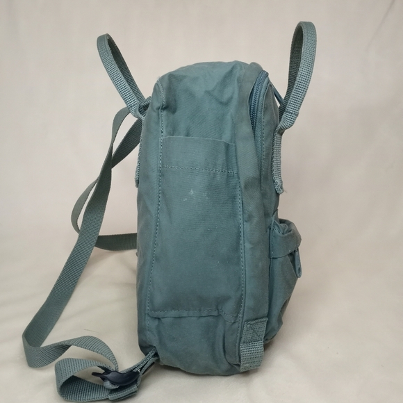 Fjallraven Kanken Mini Frost Green Bohemian Utility Adjustable Strap Backpack - Picture 8 of 10